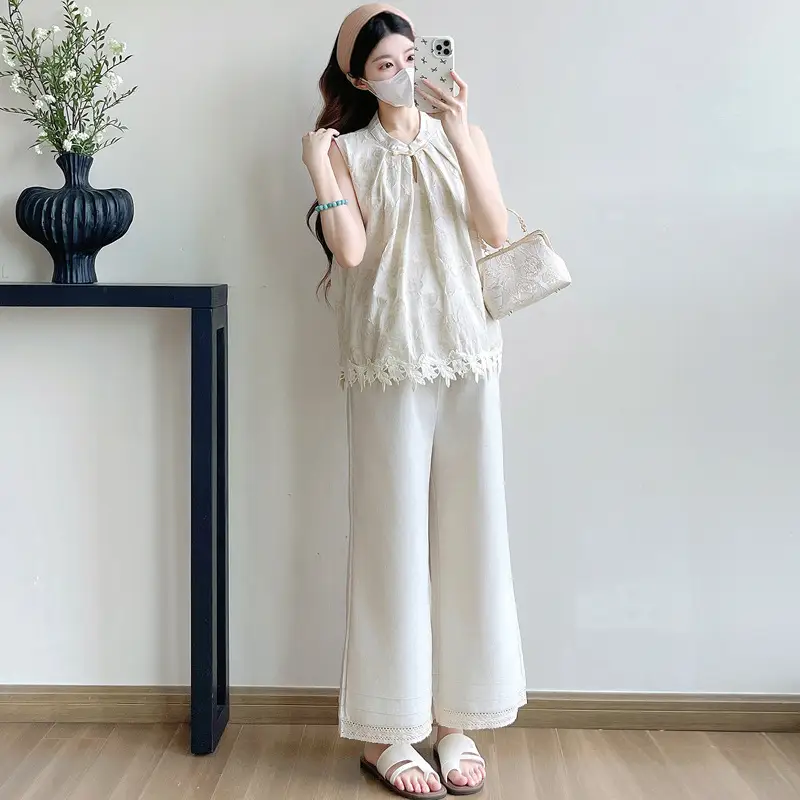 Womens Slip-Style Relaxed-fit Sleeveless Versatile Elegant Slimming Top
