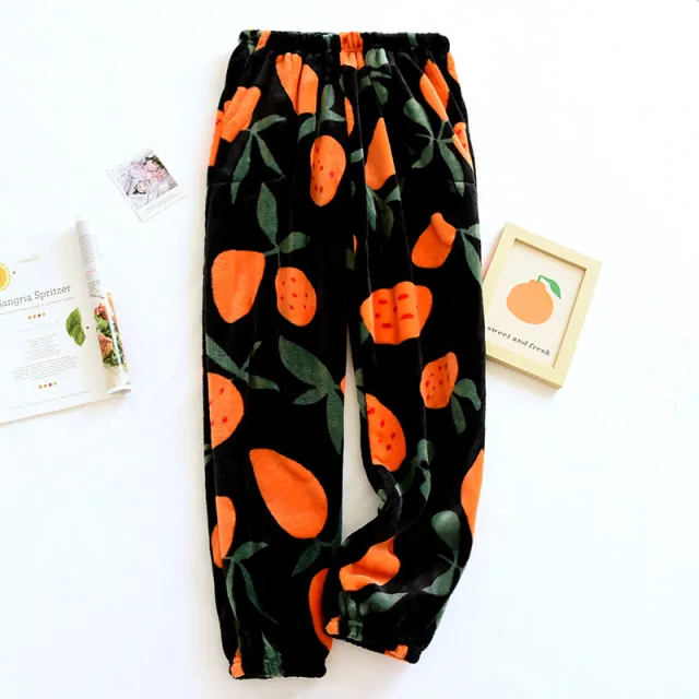 Fleece lined Thickened Autumn And Winter Women's Trousers Warm Black - Shop at LoveMi