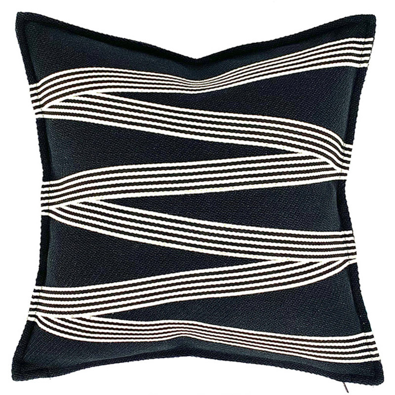 Simple Striped Design Home Sofa Pillow Cover
