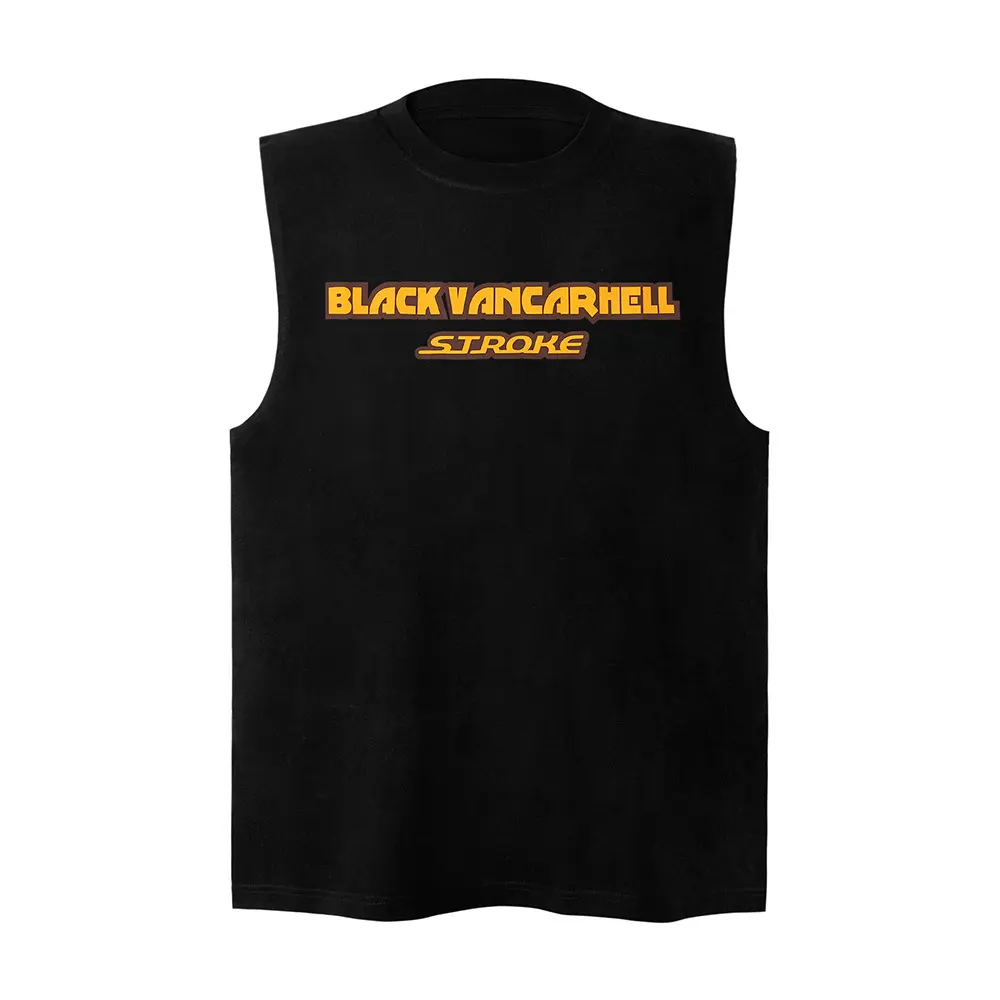 Letter Sticker Cloth Printing Sports Vest for Men