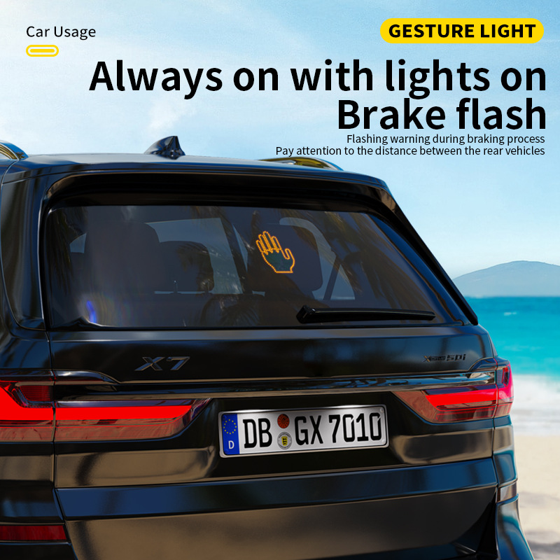 Car Finger Lights Flashing LED Gesture Warning Light - Image 6