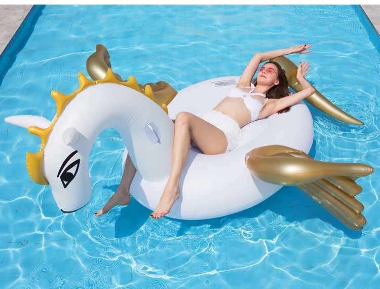 Title 16, Large Animal Float Water Floating Bed Wings Swi...