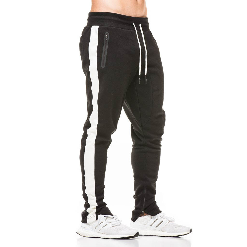 Title 15, Mens Muscle Sports Casual Trousers with Color ...