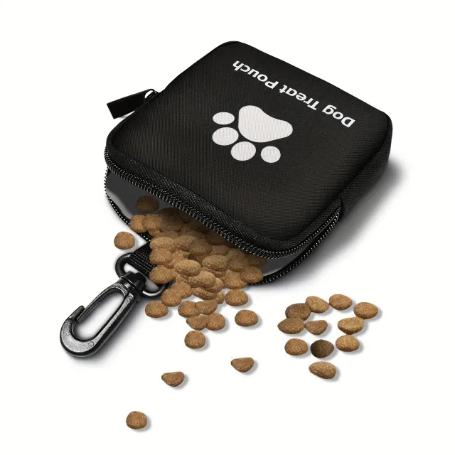 Polyester Portable Pet Snack Pack With Zipper Closure Black - Shop at LoveMi
