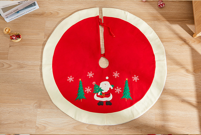 Title 4, Cartoon Christmas-tree Skirt High-end Scene Dec...