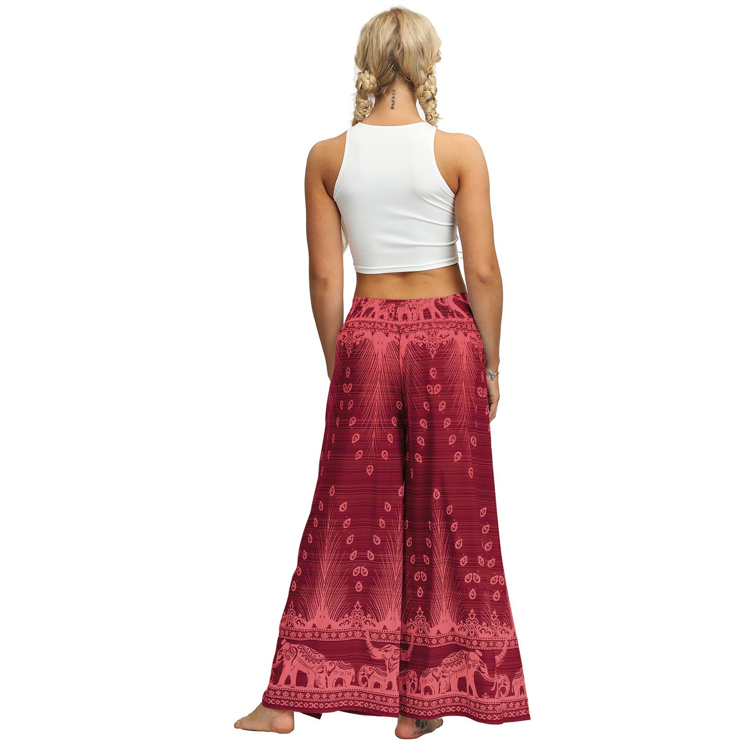 Title 14, Digital Print High Waist Wide Leg Yoga Pants Fa...