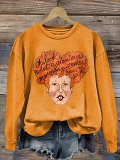 Letter Loose Comfortable Top Women - Bsw2308289010-M - View 1