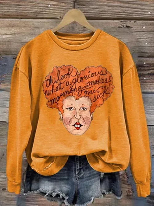 Letter Loose Comfortable Top Women - Bsw2308289010-M