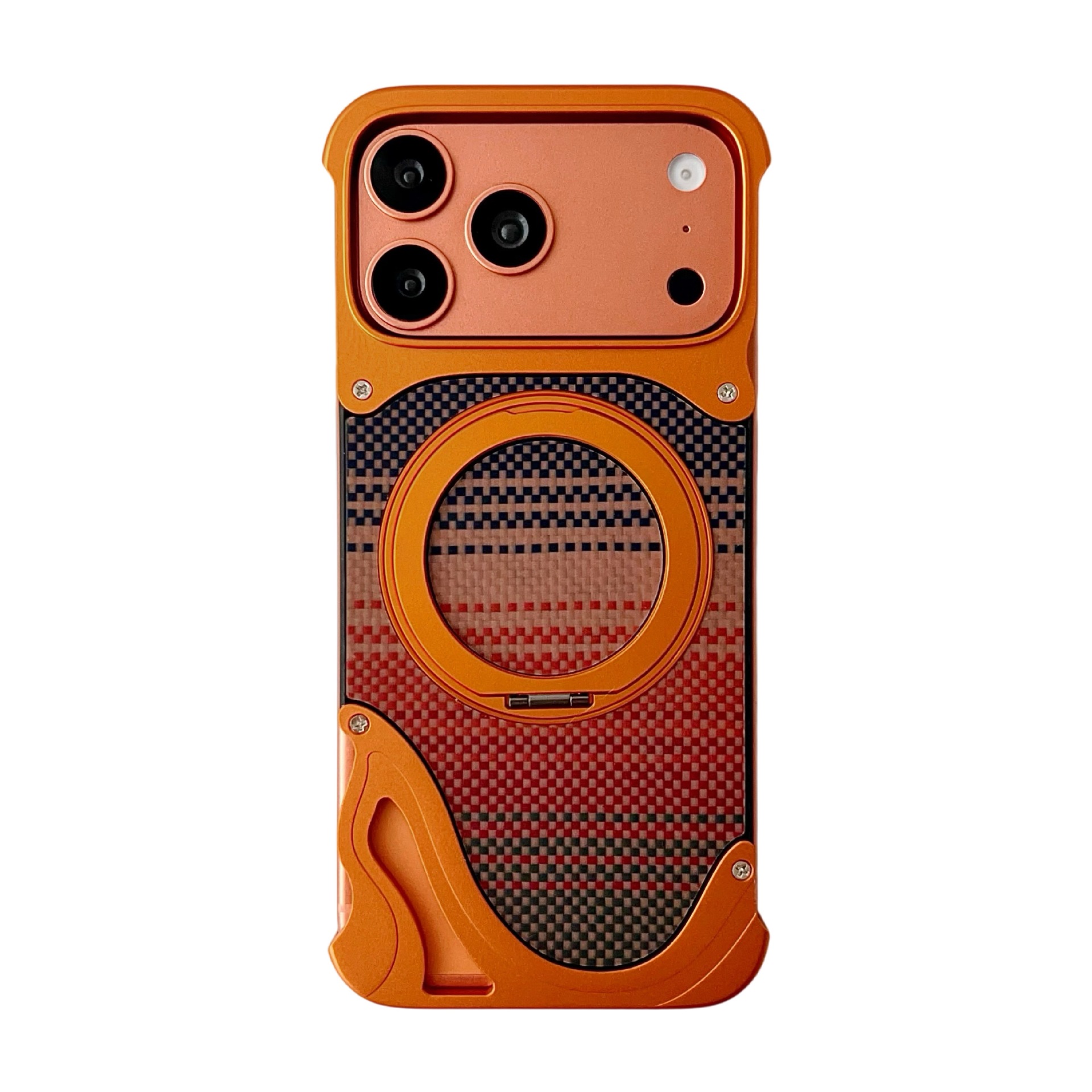 Metal Magnetic Mount Carbon Fiber Backplate Protective Case