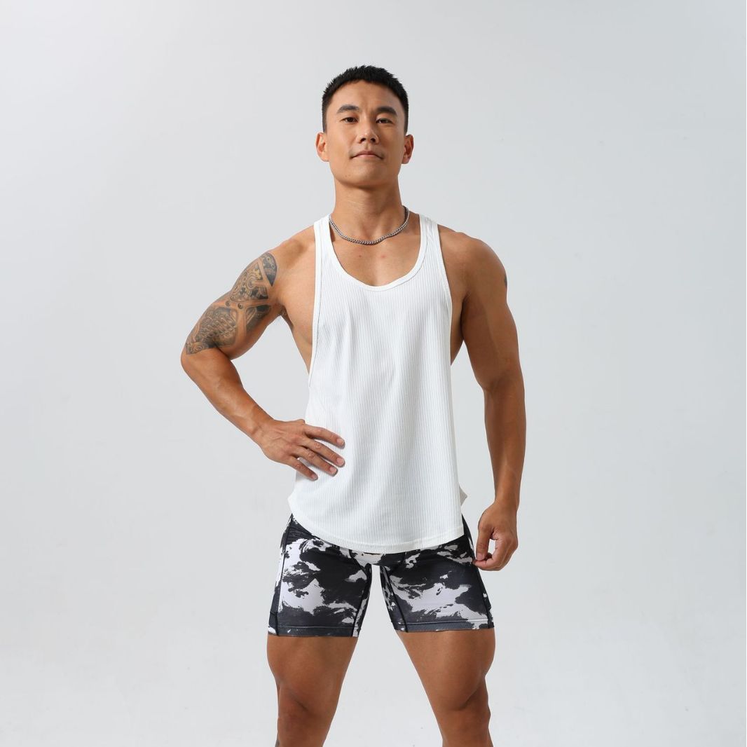 صدرية رجالية رياضية سريعة الجفاف مرنة بتصميم I فضفاضة للصيف