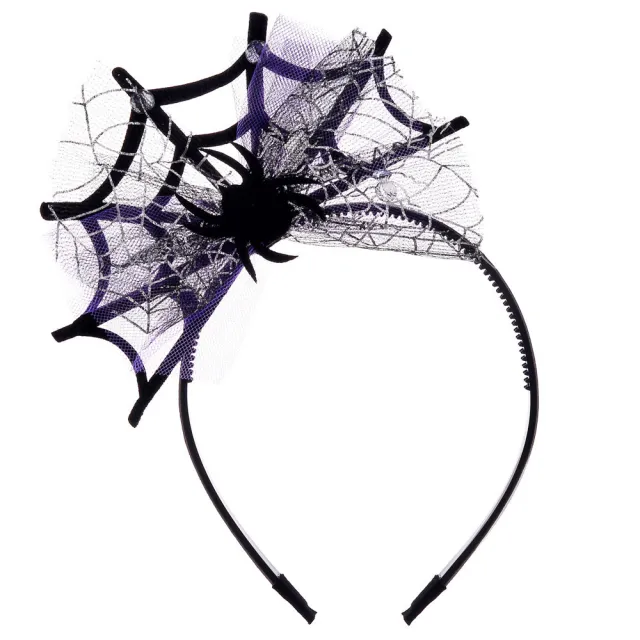 Lace Spider Web Hair hoop Headband Halloween Ghost Festival Style 3 1Pcs - Shop at LoveMi