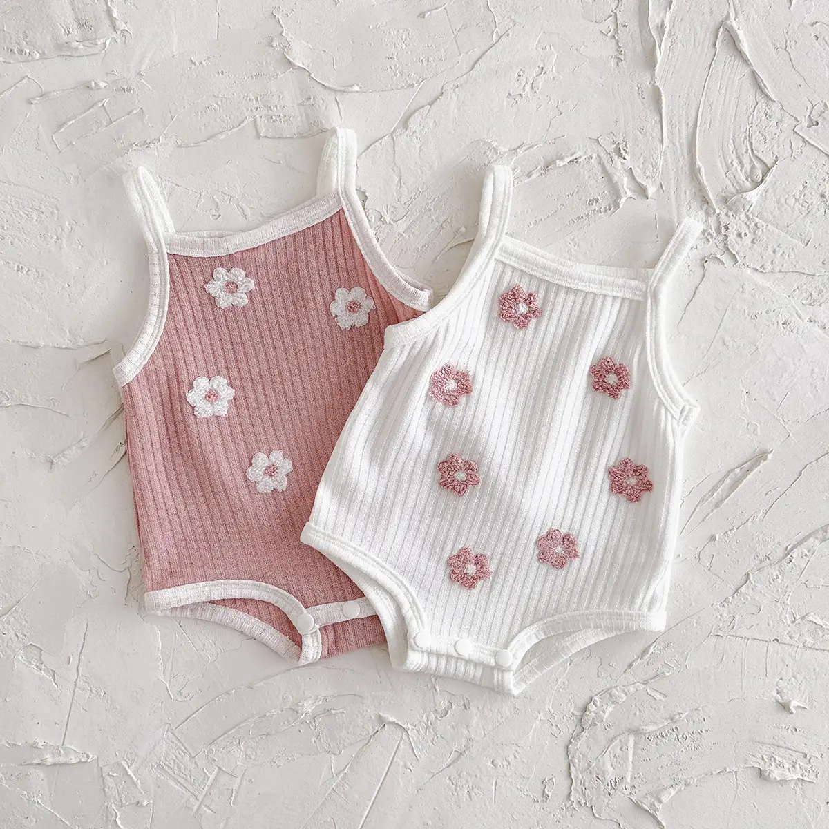 Babys Cozy Crew-Neck Casual Jumpsuit