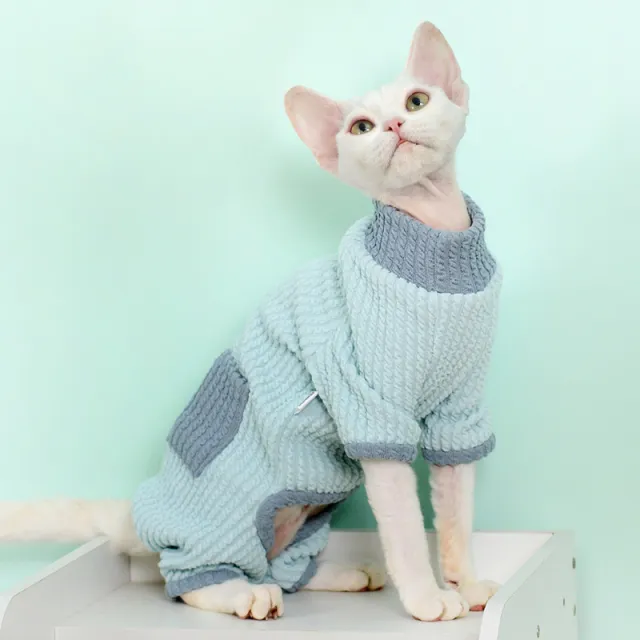 Fashion Personality Cat Four legged Pet Clothing Blue - Shop at LoveMi
