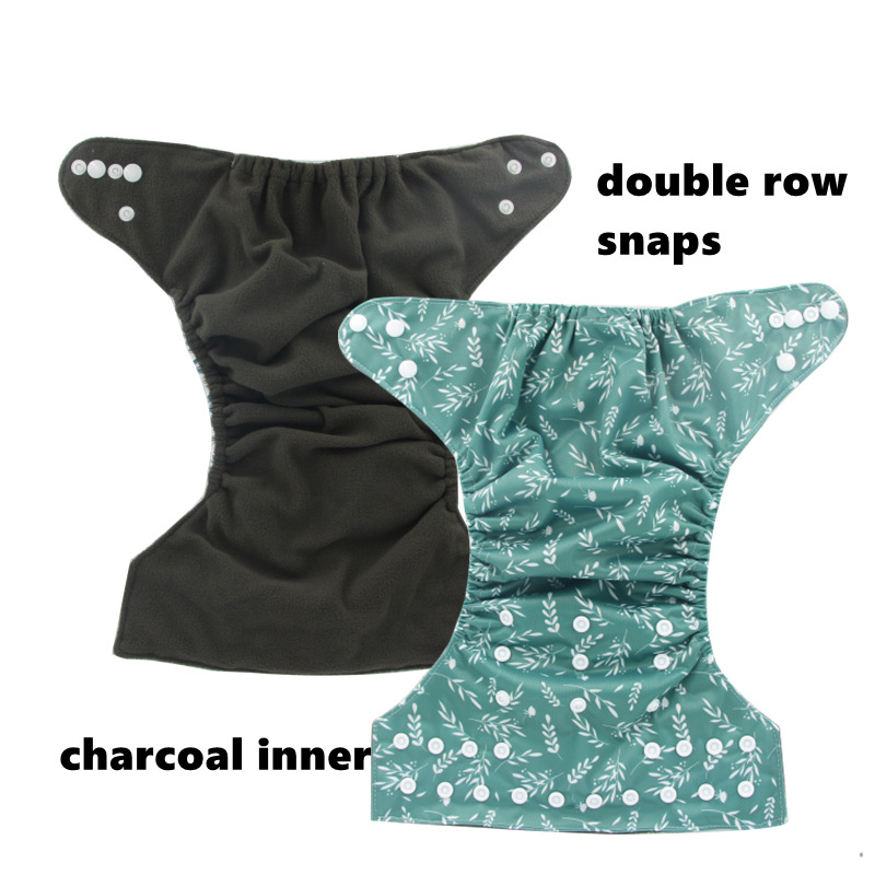 Floral Patterned Breathable Leak-proof Baby Diaper Covers Washable Baby Cloth Diapers 5
