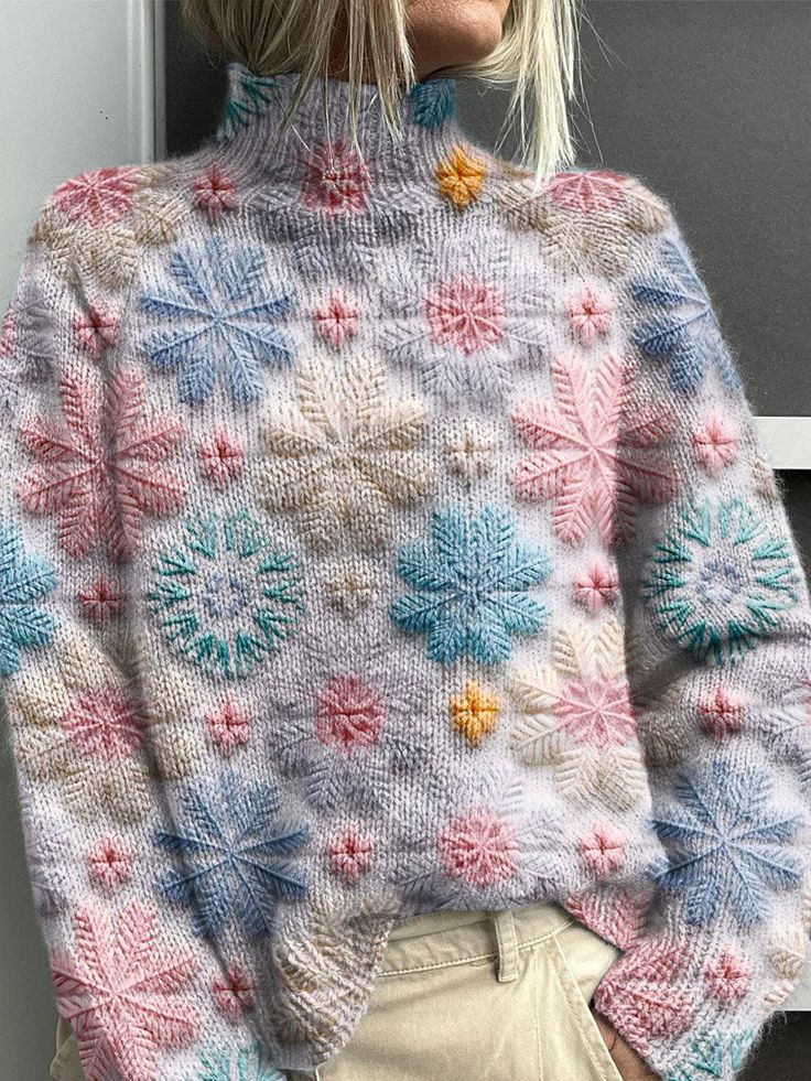 Women's 3D Digital Printing Fresh Cloak Coat Sweater Pullover 5Color 2Xs - Shop at LoveMi