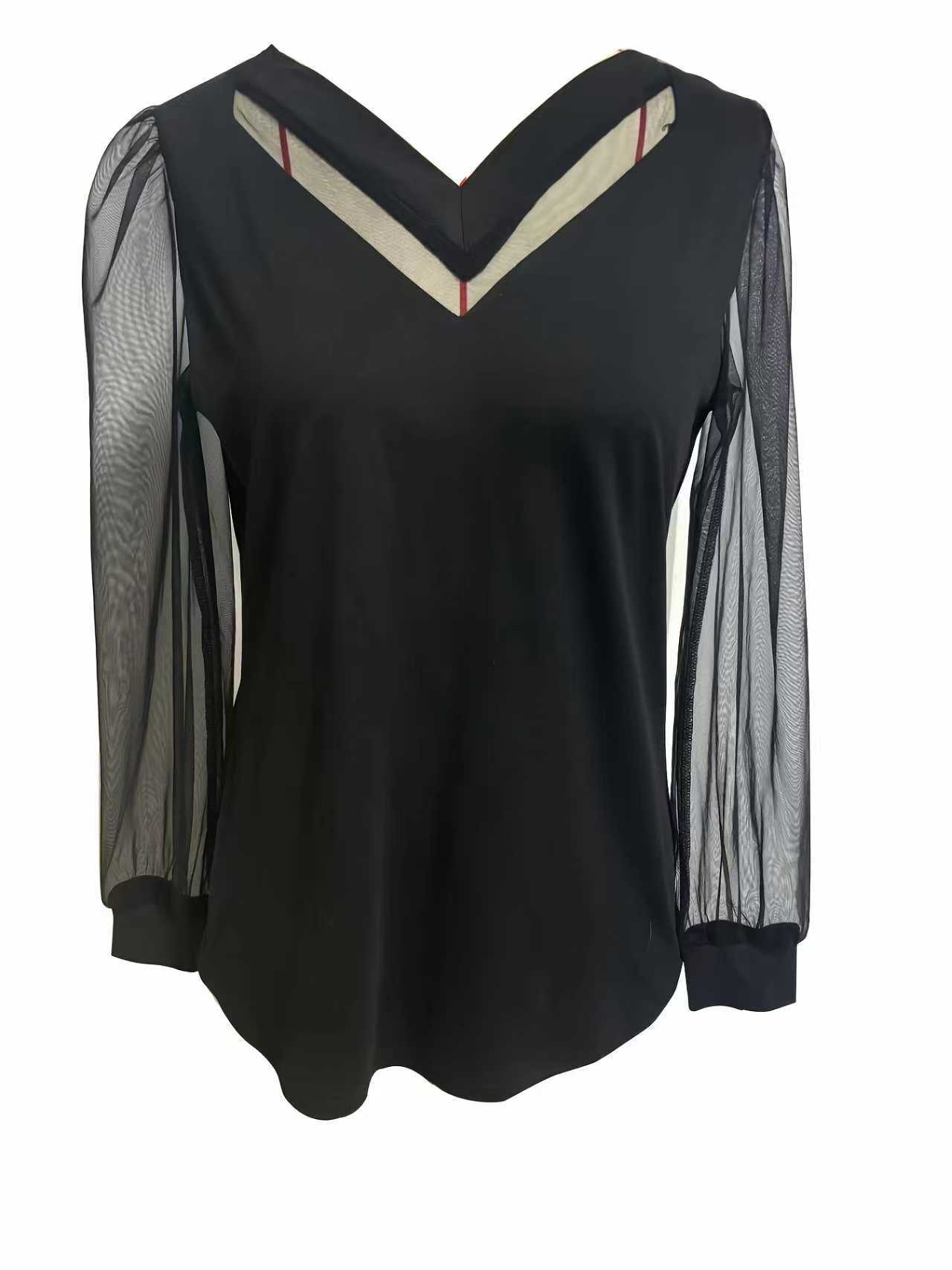 A Solid-color Mesh Sleeve Design Creates A Stylish 68ccfb11 Fa0c 42f6 876b 7f7a56b90ff7