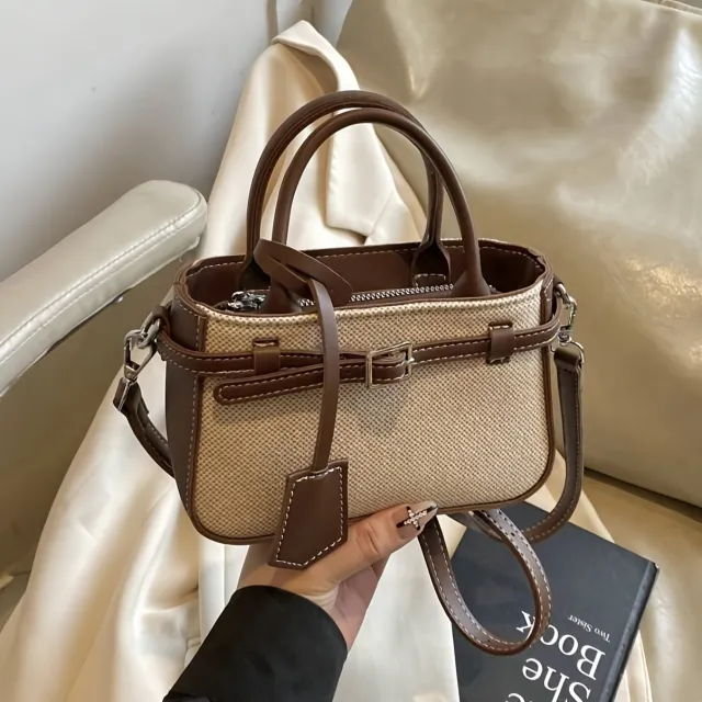 Commuter friendly Tote New style Single shoulder Crossbody Bag With Stunning French Aesthetic Brown - Shop at LoveMi