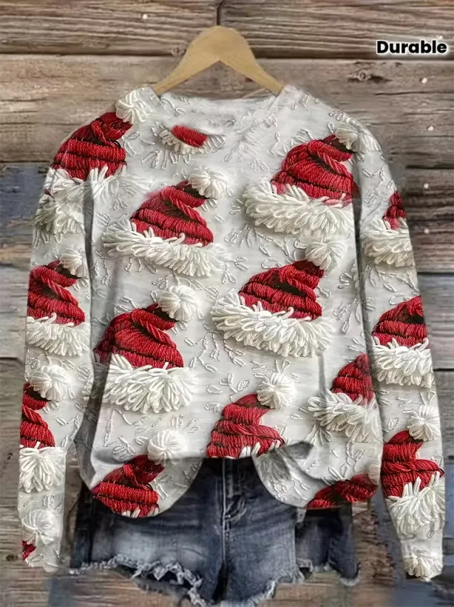 Women's Crew Neck Pullover Casual Christmas Sweater Style04 2Xl - Shop at LoveMi
