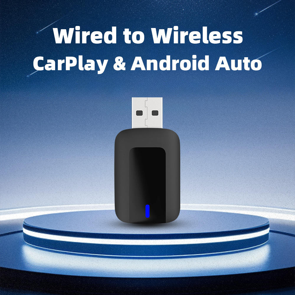 Two-in-one Wireless Android Auto Wired To Wireless Carplay Box