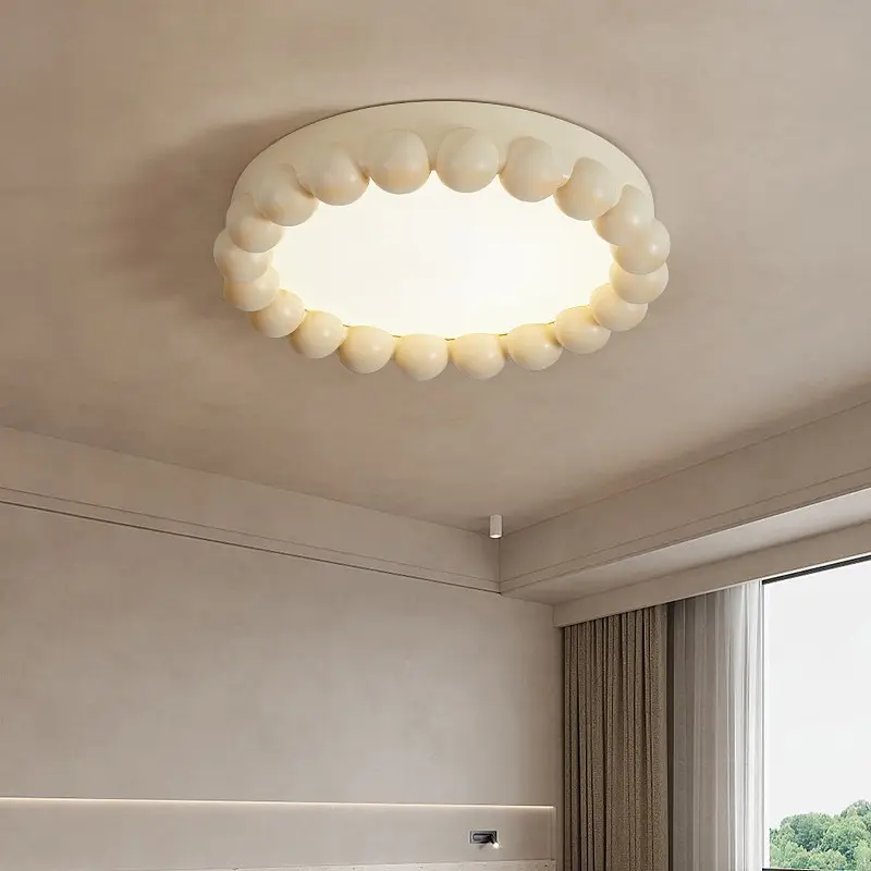 Nordic Cream Style Bedroom Light Ceiling Lamp