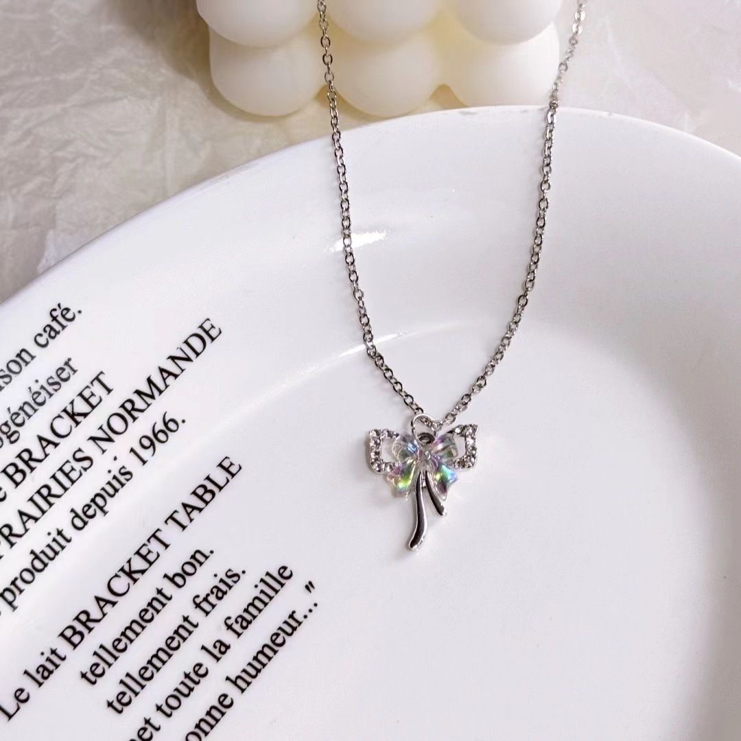 Colorful Butterfly Necklace For Women Instagram-Style Niche And Luxe