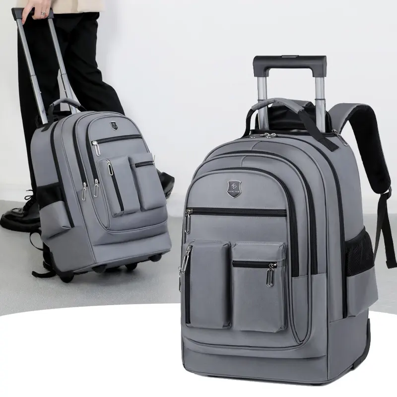 Trolley Backpack Ultra-light Bag Large Capacity Single-directional Wheel