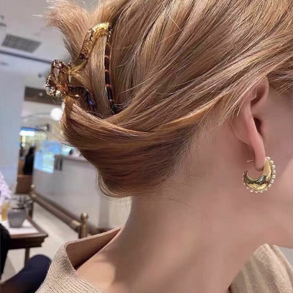 Women's Fashionable All-matching Elegance Retro Small Pearl Earrings