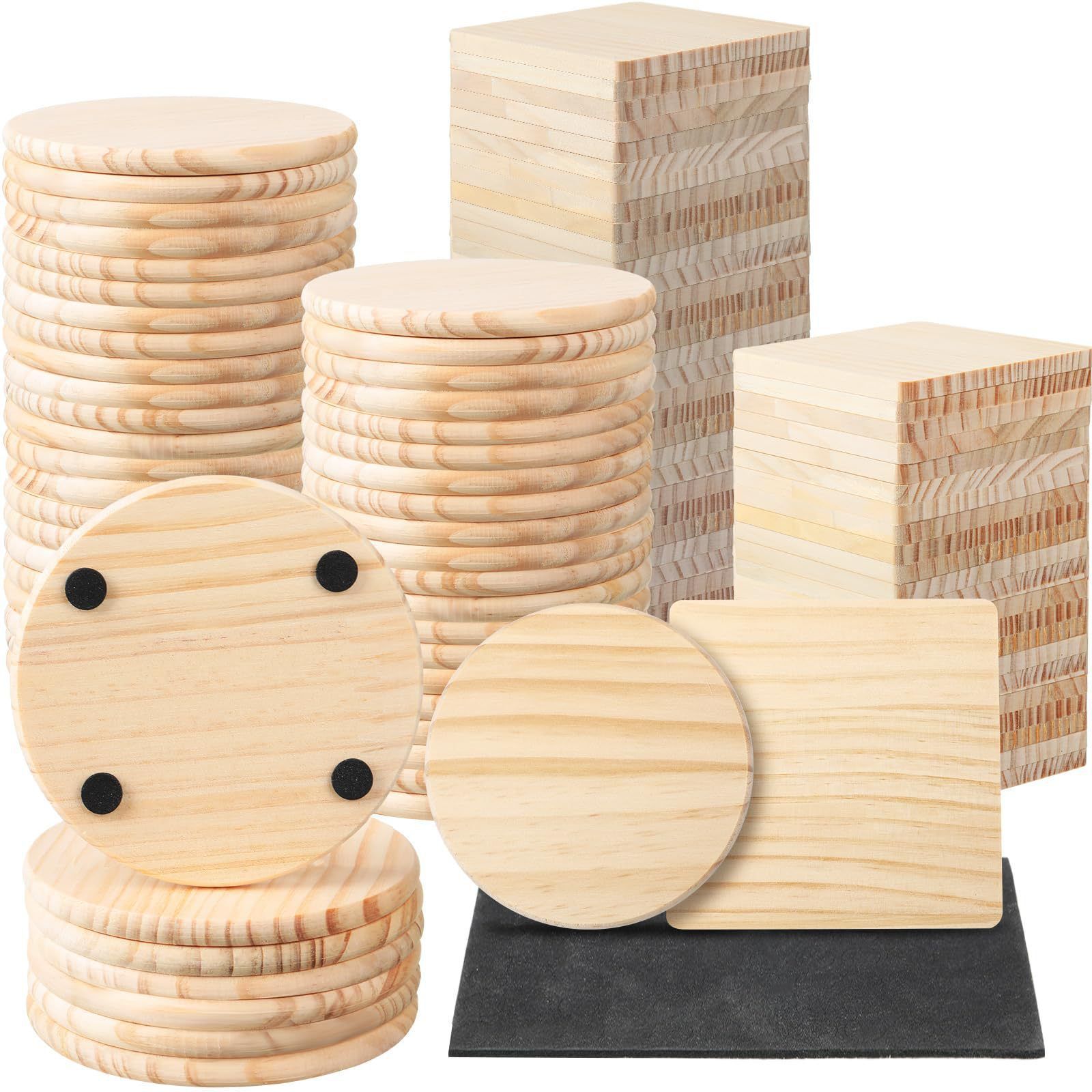 Wooden Pine Coaster Solid Wood Insulation Mat Household
