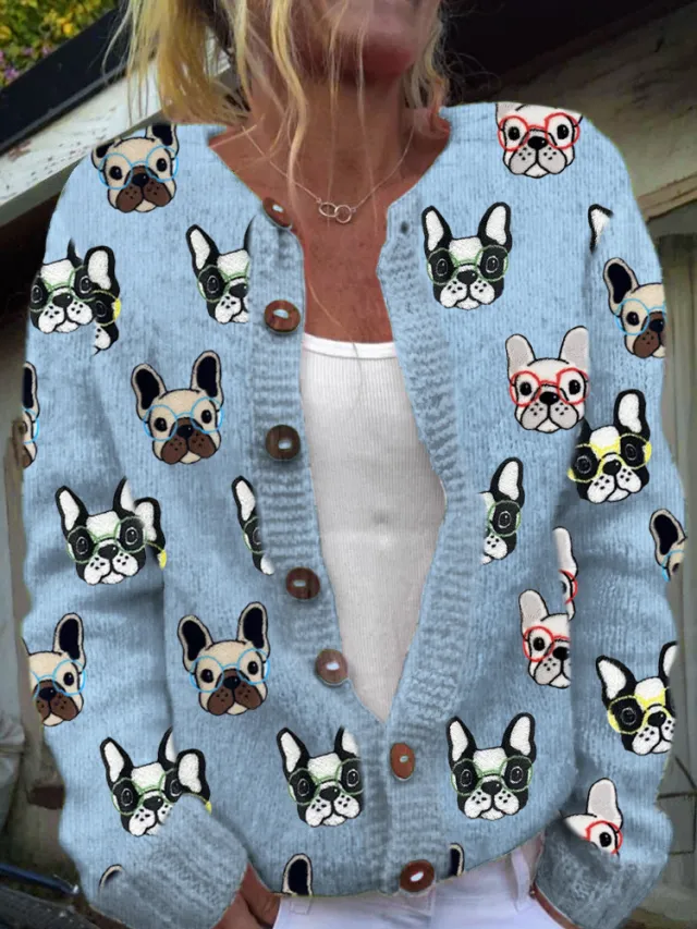 3D Digital Printing Cardigan Knitted Coat Women 10 Colors - Shop at LoveMi