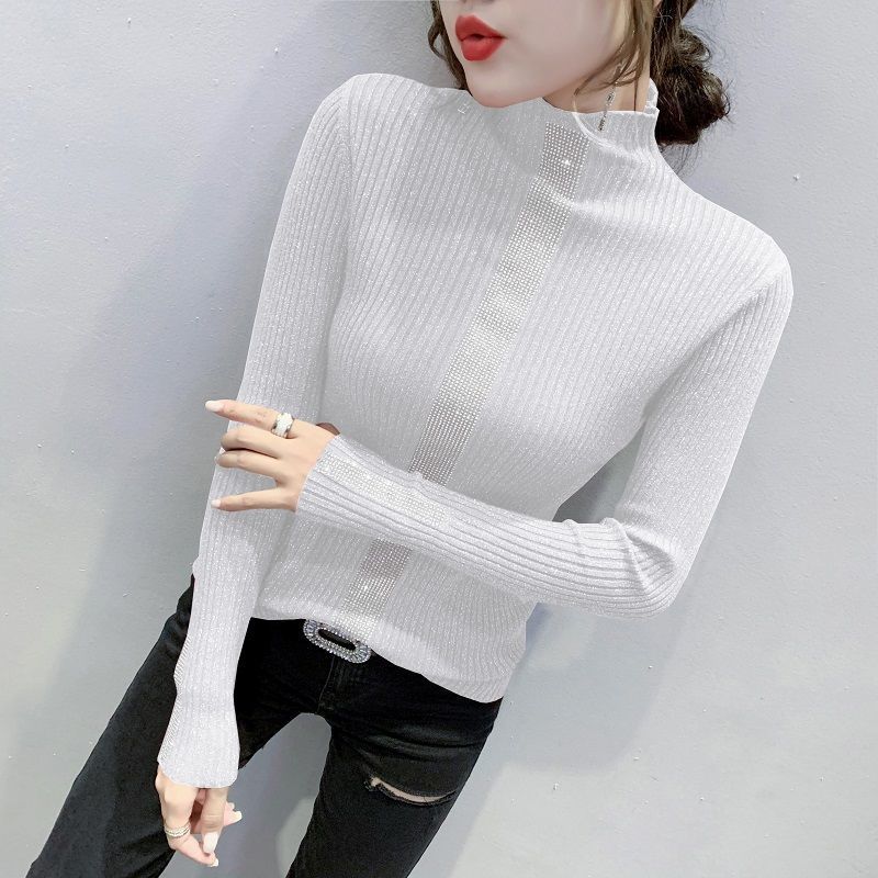 Title 1, Slim Fitting Diamond Studded Versatile Top With...