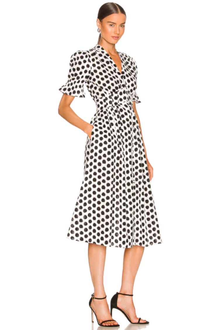 Retro-style Polka-dot Dress For Women
