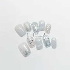 Handmade Custom Manicure Short Wear Nail Nail Shaped Piece - Short Ladder - View 1