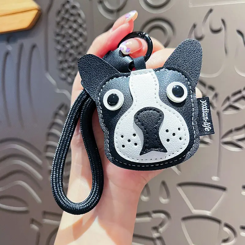 Creative Leather Puppy Key Chain Cute Cartoon