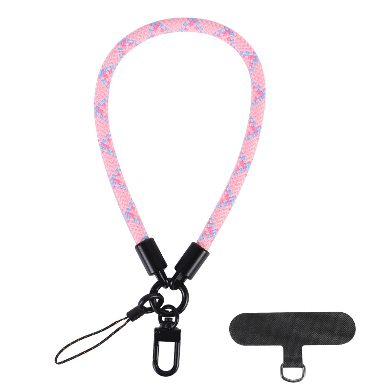 Mobile Phone Short Polyester Rope Anti-theft Wrist Strap Keychain