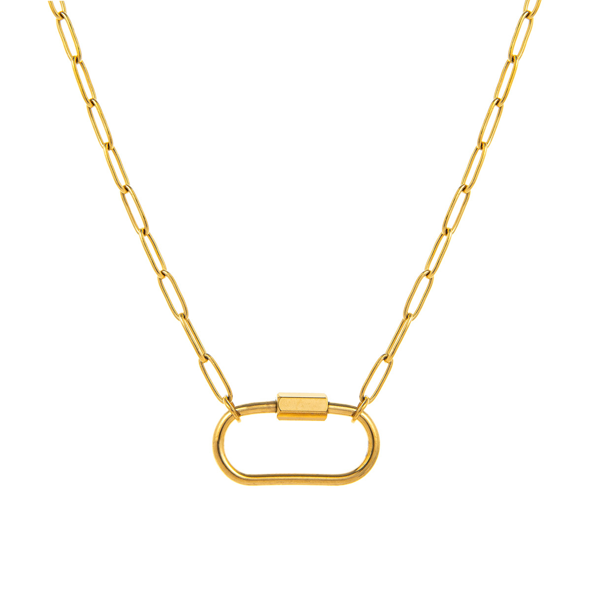 Stainless Steel DIY Basic Live Chain 12 Birthstone Pendant Necklace
