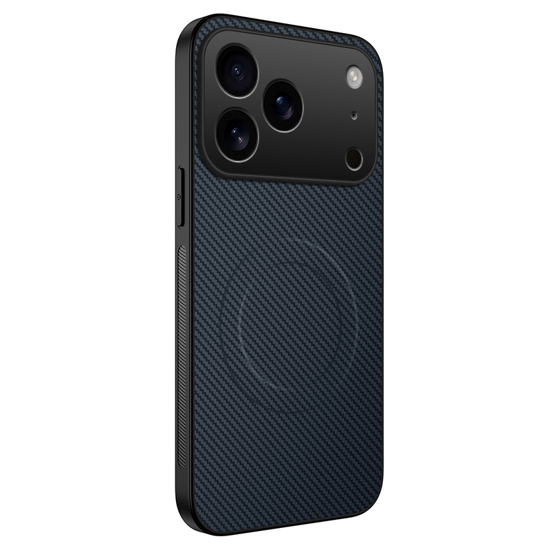 Carbon-fiber-pattern Magnetic Phone Case Matte Protective Cover 6
