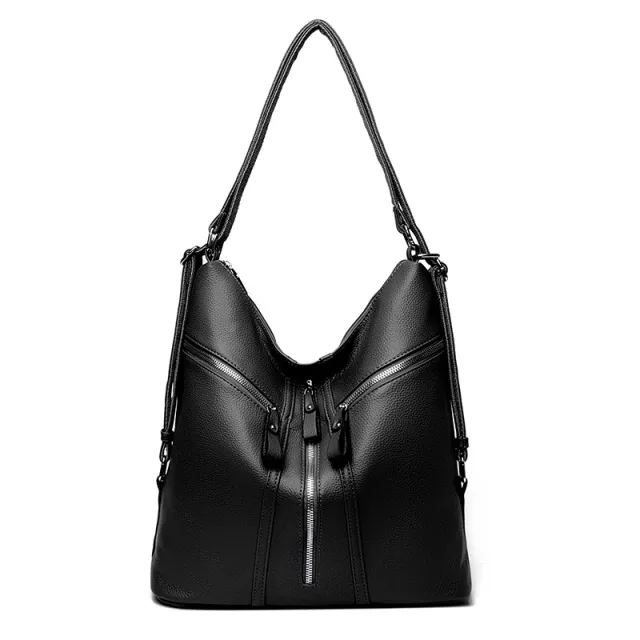 New Fashion Crossbody Shoulder Large Capacity Leisure Travel Backpack Black - Shop at LoveMi