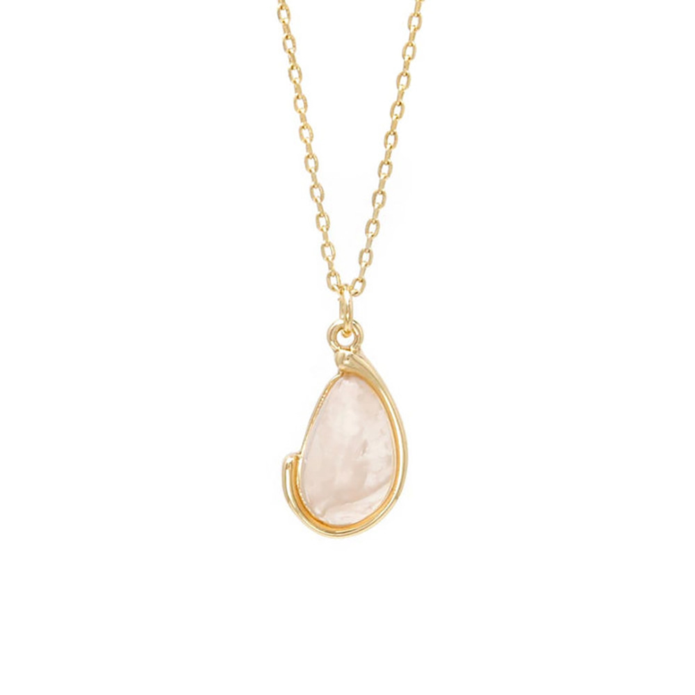 European And American Irregular Gap Geometric Pendant Necklace