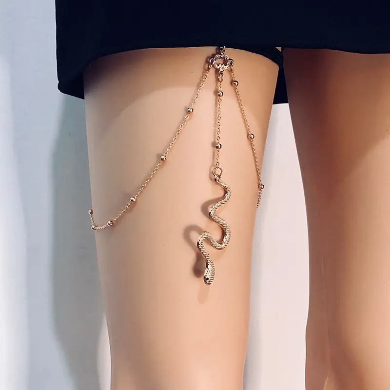Simple Multi-layer Pearl Chain Leg