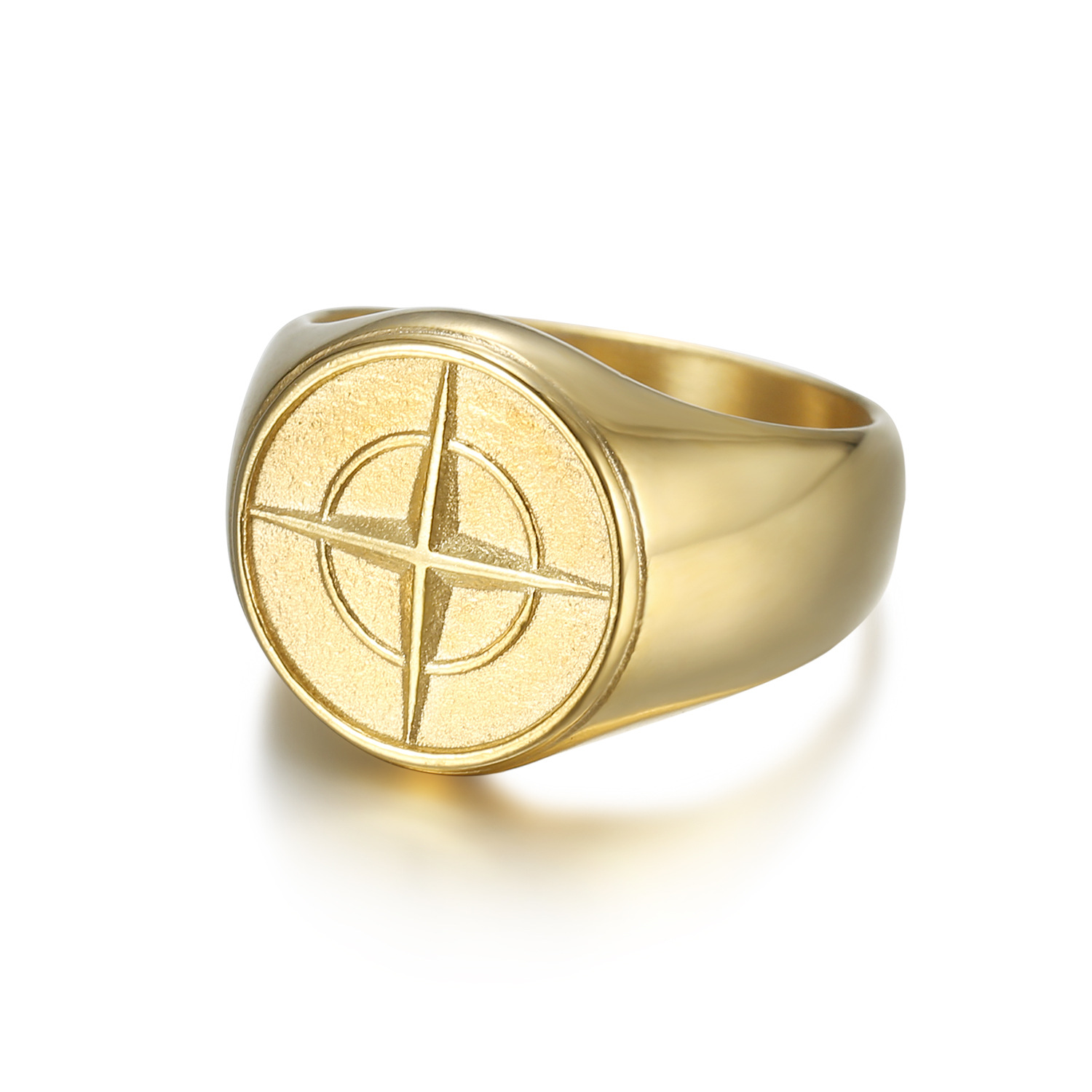 Compass Nautical Boat Anchor Shape Ring