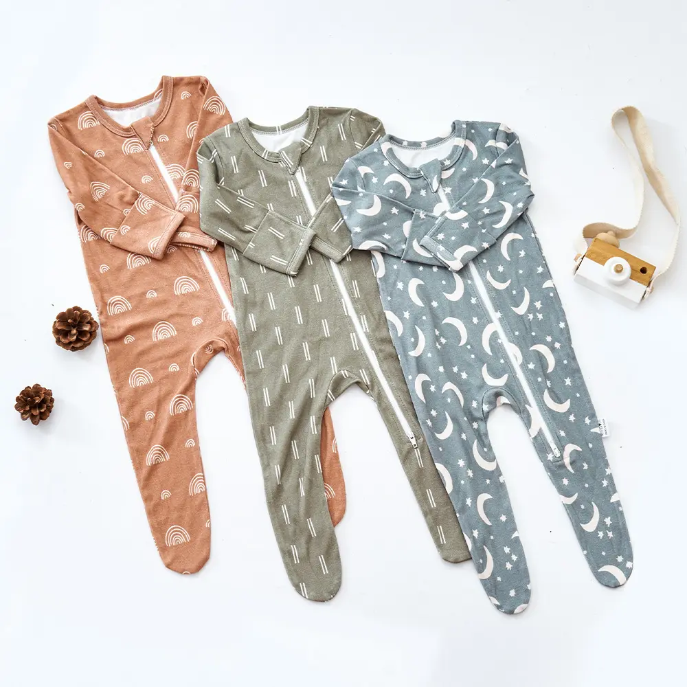 Baby Bamboo Cotton Pajamas Home Clothes Jumpsuit