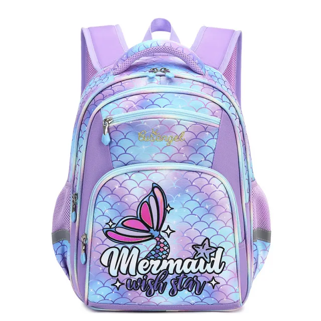 Primary School Boys Large Capacity Children's Backpack Space Schoolbag New Fishtail 16 Inch - Shop at LoveMi