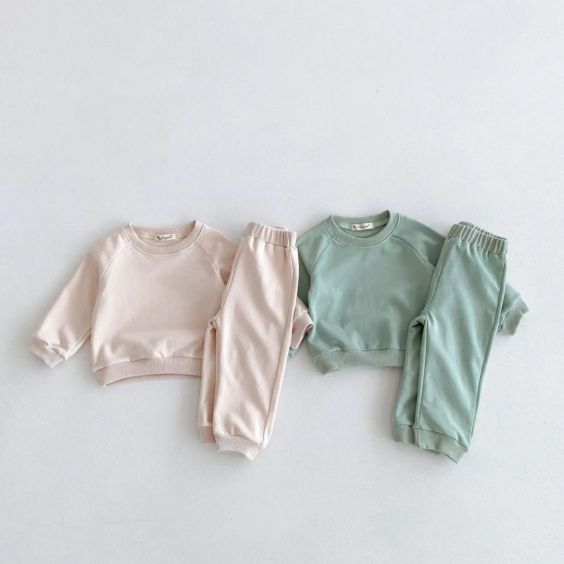 Children's Cotton Comfortable Solid Color Casual Suit