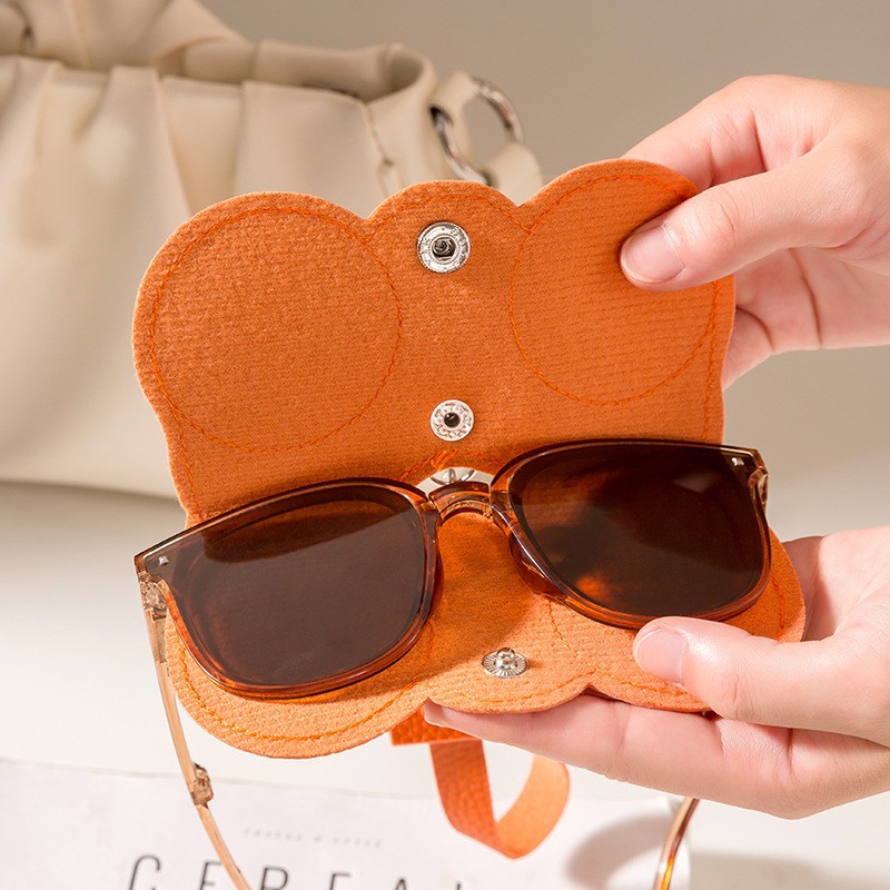 Glasses Storage Bag Portable Sunglasses Case Sunglasses Clip Protective Case - Image 2