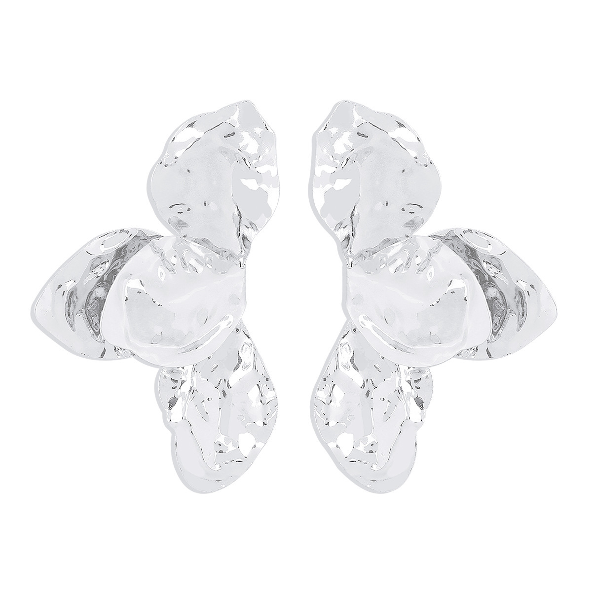 E12008 Metal Petal Ear Accessory Cold Wind