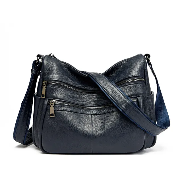 New Bags Women's High grade Leather Tote First Layer Blue - Shop at LoveMi