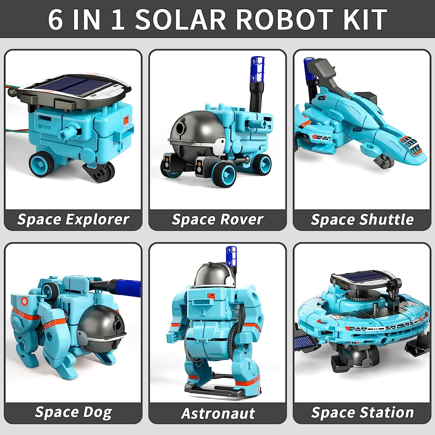Assembly Toy DIY Space Solar-Powered Building Block Car — foto 7