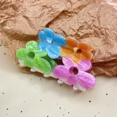 New Acrylic Hair Claw Korean Version Cartoon Hair Accessories Animal Hair Clip - Radish Hair Clip - View 1
