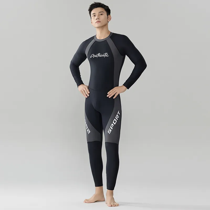Long Sleeve Trousers One-piece Men's Plus Size Sun Protection - Black