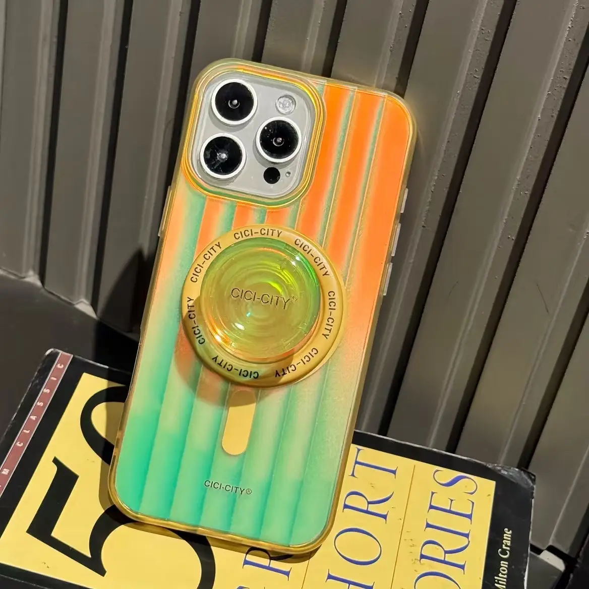 Summer Dopamine Aurora Magnetic Snap Holder Mobile Phone Case